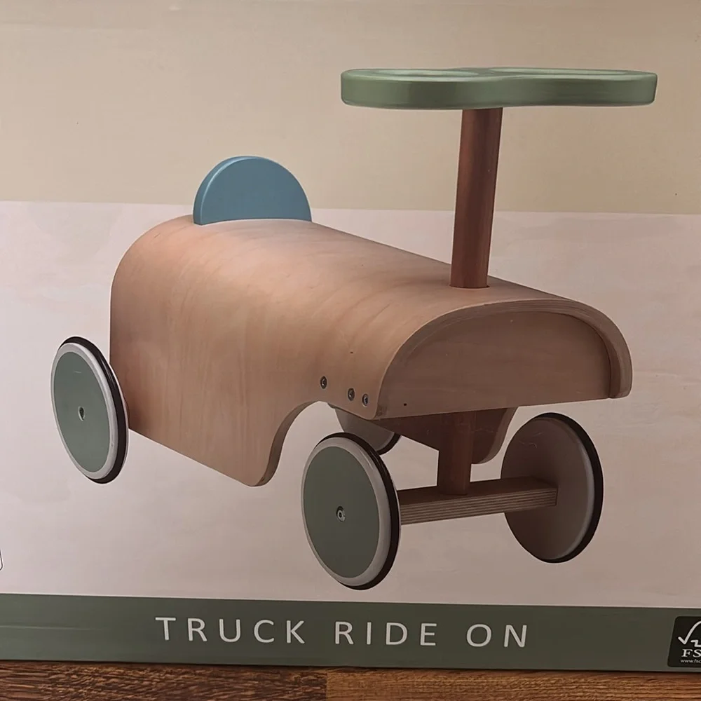 MTW truck ride on 1 pc 24+ months montessori Wooden Ride-On Truck for Kids NEW